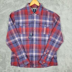 Johnnie-O Shirt Mens Large Malibu Red Lodge Shirt Gustaf Plaid Button Down NWT
